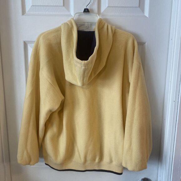 Vintage Thunderbird Rainy Lake Fleece Hoodie Size Medium Benison Pullover - Picture 7 of 12